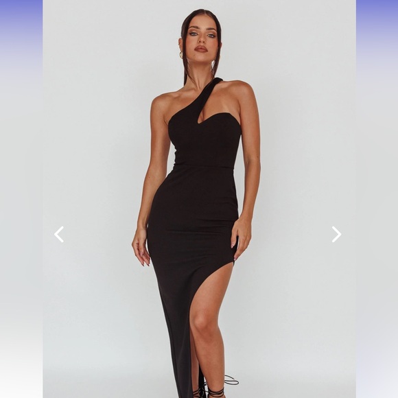 Selfie Leslie - Shooting Stars One-Shoulder Midi Dress - Size M - Never Worn NWT - Picture 4 of 7